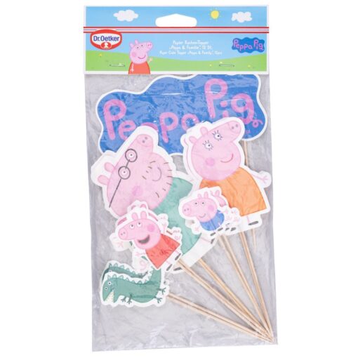 Dr. Oetker Peppa Pig Taarttoppers Set/12