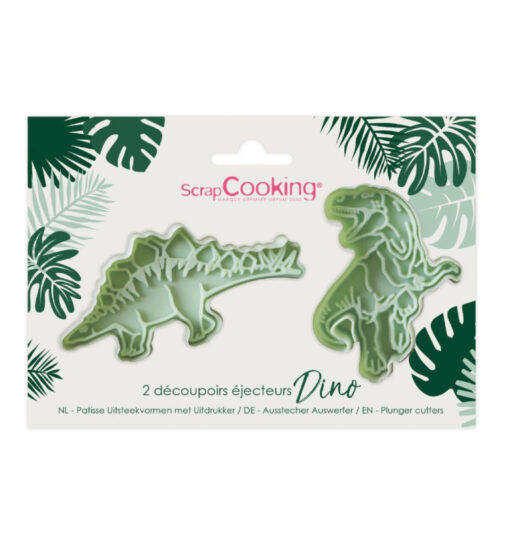 ScrapCooking Dino Plunger Cutters Set