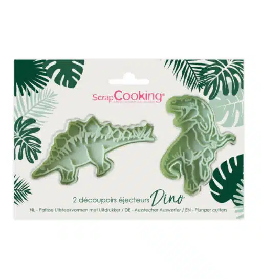 ScrapCooking Dino Plunger Cutters Set