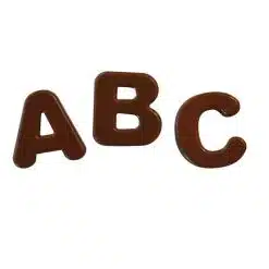 Silikomart Chocolate Mould ABC