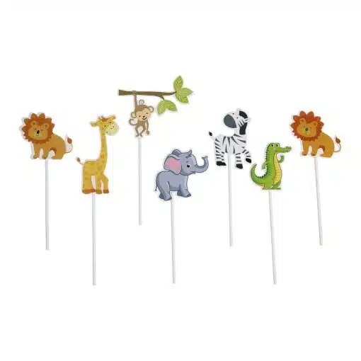 Taarttoppers Jungle Dieren Set/7