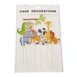 Taarttoppers Jungle Dieren Set/7