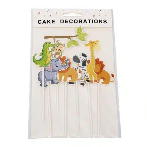 Taarttoppers Jungle Dieren Set/7