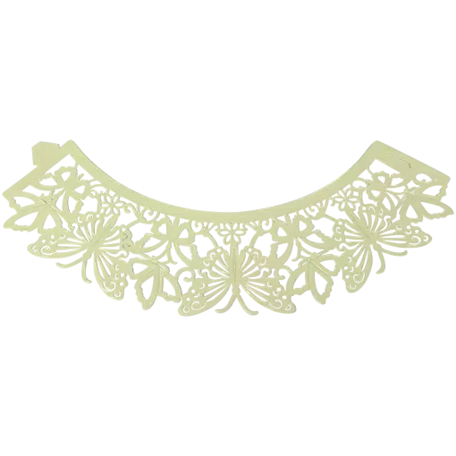 PME Cupcake Wrappers Butterfly Ivory Set/12