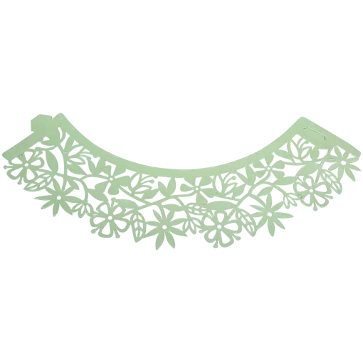 PME Cupcake Wrappers Flowers Light Green