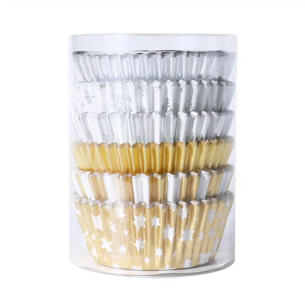 PME Baking Cups Metallic Gold & Silver Set/100