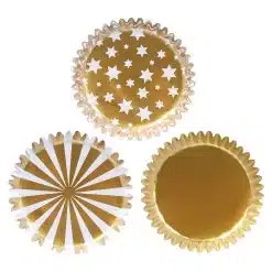 PME Baking Cups Metallic Gold & Silver Set/100