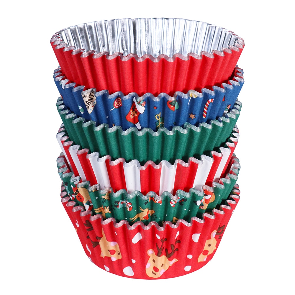 PME Baking Cups Santa Mix Set/100