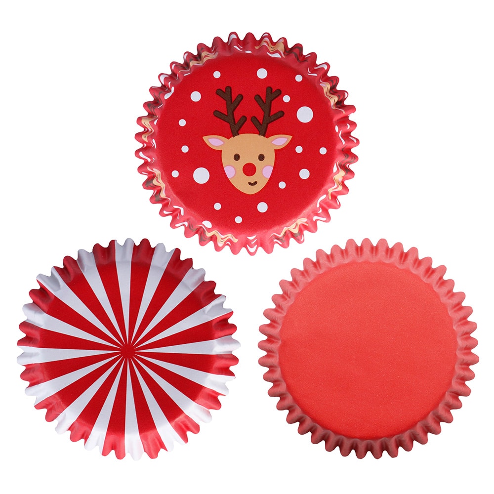 PME Baking Cups Santa Mix Set/100