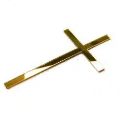 Cake Topper Acryl Kruis Goud