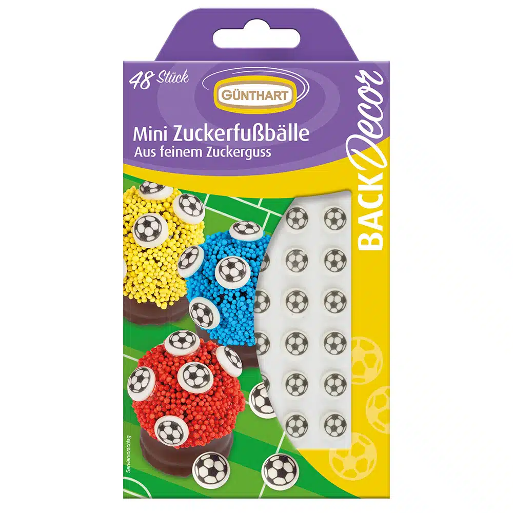 Günthart Suikerdecoratie MIni Voetballen