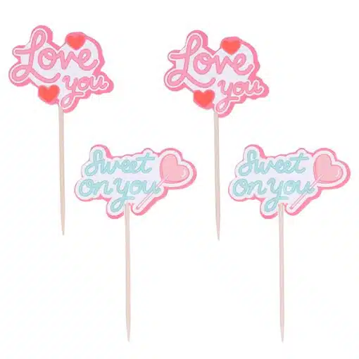 PME Valentine Cupcake Toppers Sweet on you