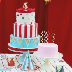 PartyDeco Kaarsjes Regenboog Krul