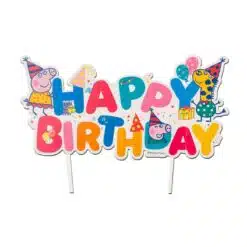 Dekora Peppa Pig Happy Birthday Cake Topper