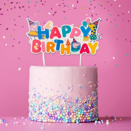 Dekora Peppa Pig Happy Birthday Cake Topper