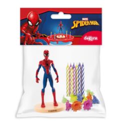 Dekora Spiderman Caketopper with Candles