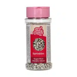 FunCakes Sugar Rice Metallic Silver