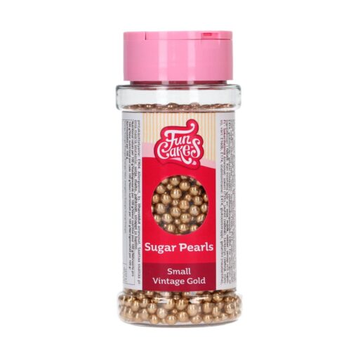 FunCakes Sugar Pearls Vintage Gold