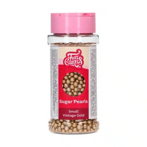 FunCakes Sugar Pearls Vintage Gold