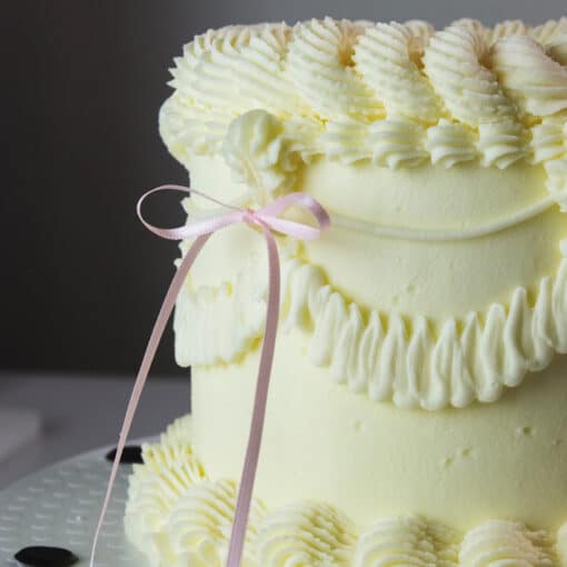 PME Ribbon Bow Cake Topper Licht Roze