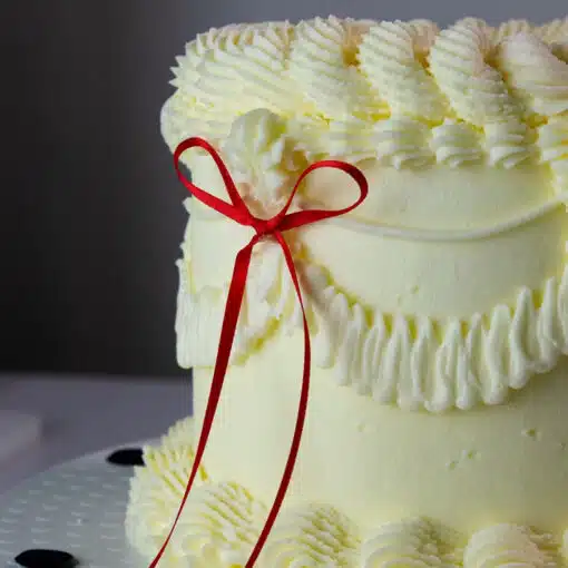 PME Ribbon Bow Cake Topper Rood