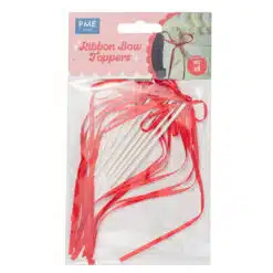 PME Ribbon Bow Cake Topper Rood