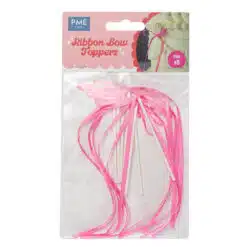 PME Ribbon Bow Cake Topper Roze