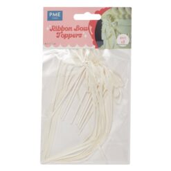 PME Ribbon Bow Cake Topper Wit