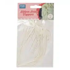 PME Ribbon Bow Cake Topper Wit