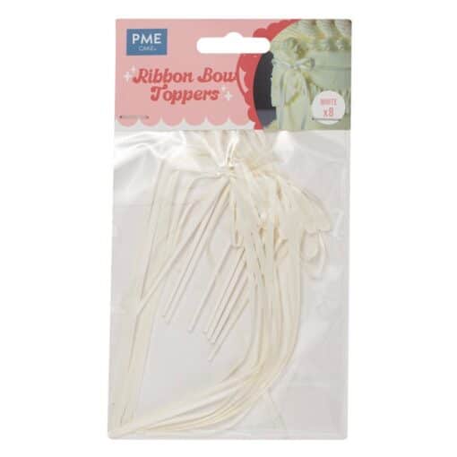PME Ribbon Bow Cake Topper Wit