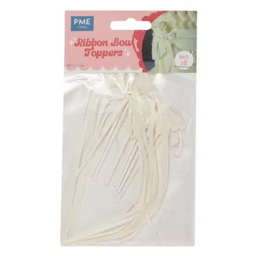 PME Ribbon Bow Cake Topper Wit