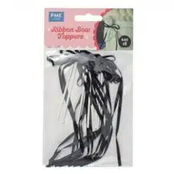 PME Ribbon Bow Cake Topper Zwart