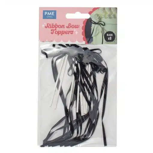 PME Ribbon Bow Cake Topper Zwart