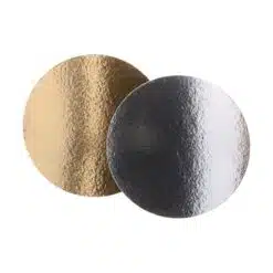 FunCakes Taartkarton Goud/Zilver rond