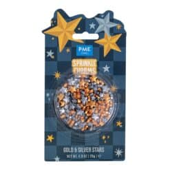 PME Sprinkle Charms Gold & Silver Stars