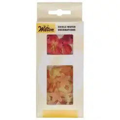 Wilton Eetbare Papieren Bloemen & Vlinders Oranje & Roze