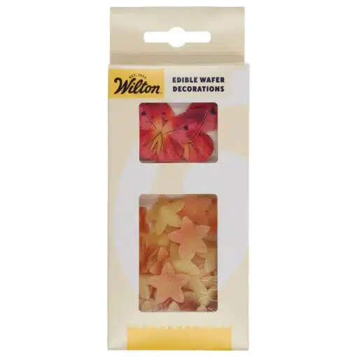 Wilton Eetbare Papieren Bloemen & Vlinders Oranje & Roze