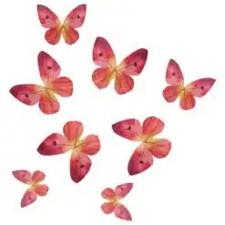 Wilton Eetbare Papieren Vlinders Ombre Roze