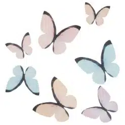 Wilton Eetbare Papieren Vlinders Pastel
