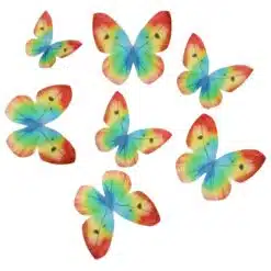 Wilton Eetbare Papieren Vlinders Regenboog