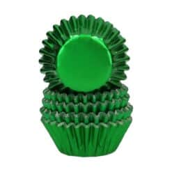 Wilton Mini Metallic Baking Cups Groen