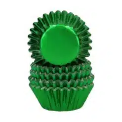 Wilton Mini Metallic Baking Cups Groen