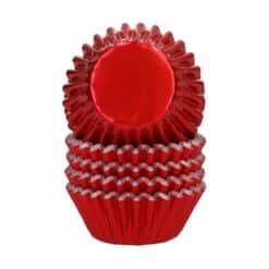 Wilton Mini Metallic Baking Cups Rood