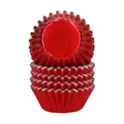 Wilton Mini Metallic Baking Cups Rood
