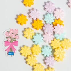 PME Sprinkle Charms Pastel Flowers