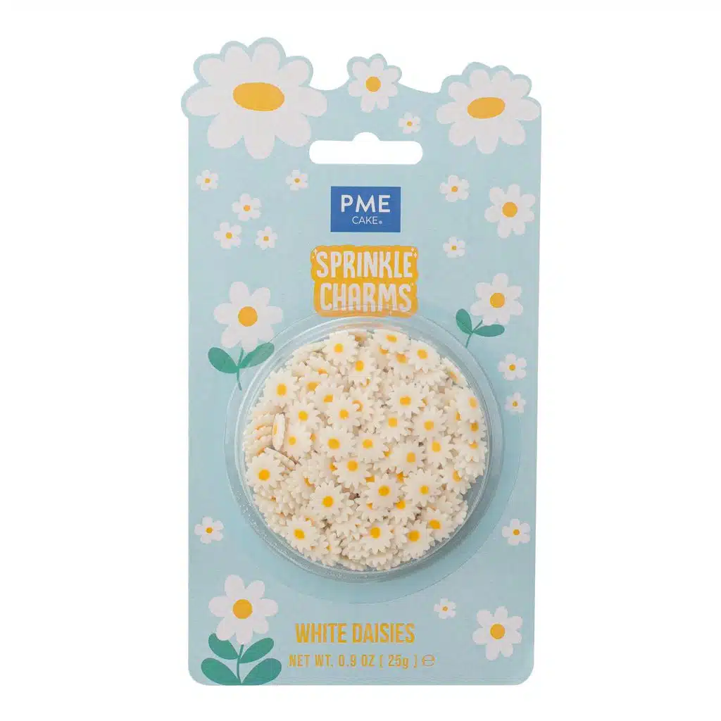 PME Sprinkle Charms White Daisies