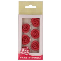 FunCakes Fondantdecoratie Rozen Rood