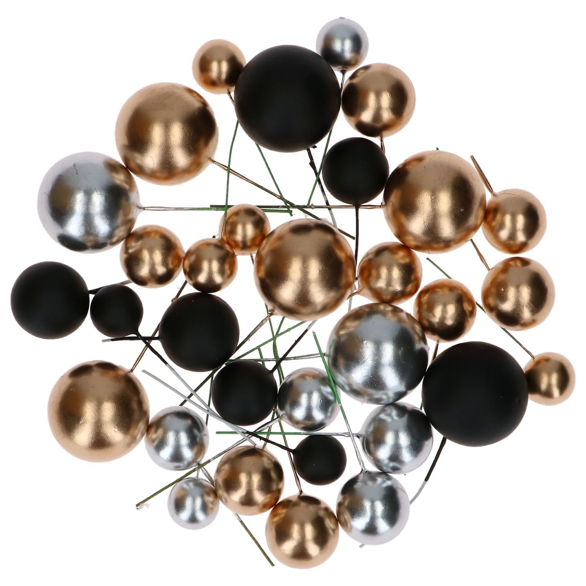 Simply Making Decorative Balls Metallic Gold, Silver and Black
