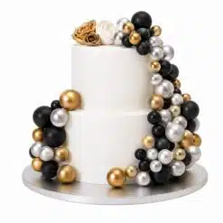 Simply Making Decorative Balls Metallic Gold, Silver and Black