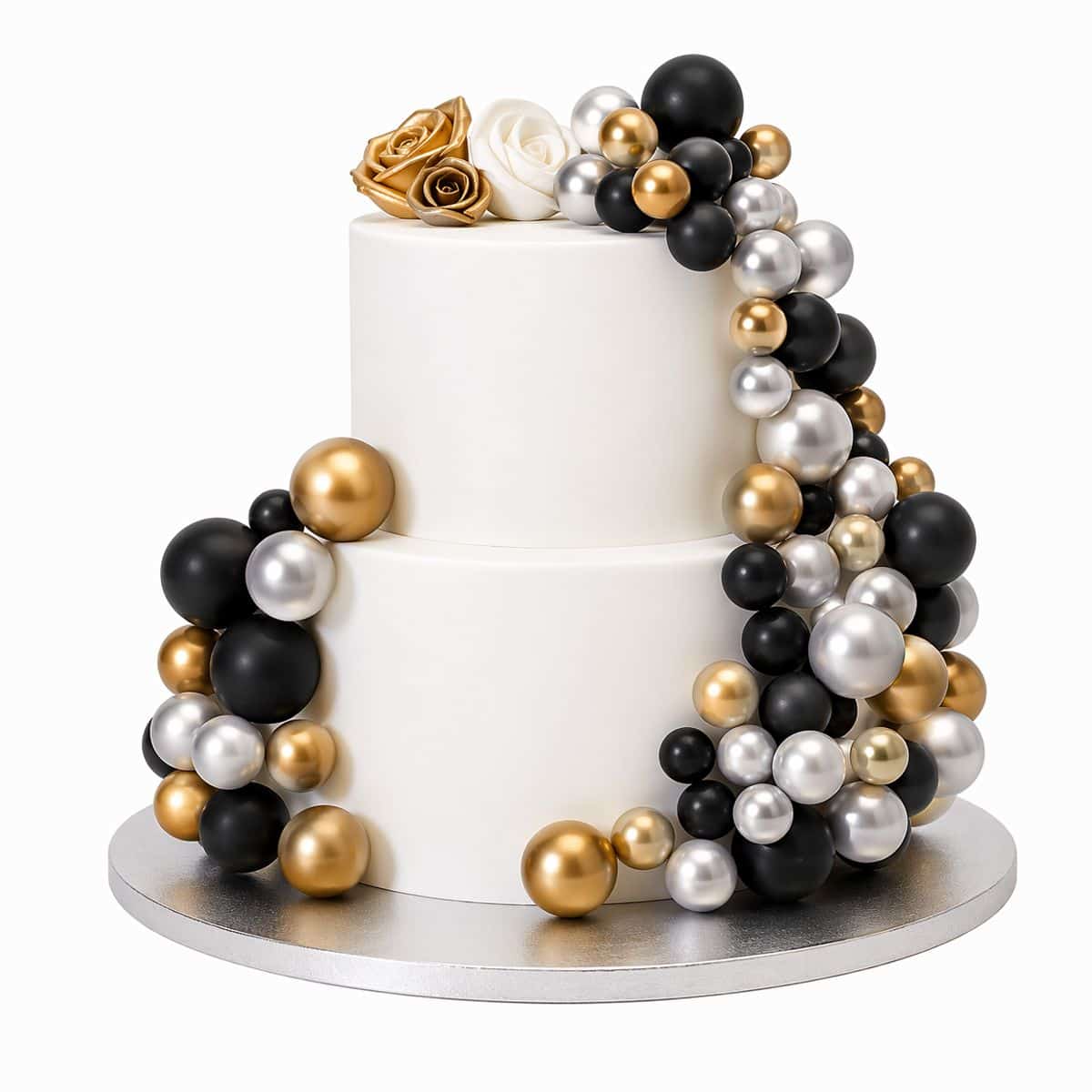 Simply Making Decorative Balls Metallic Gold, Silver and Black